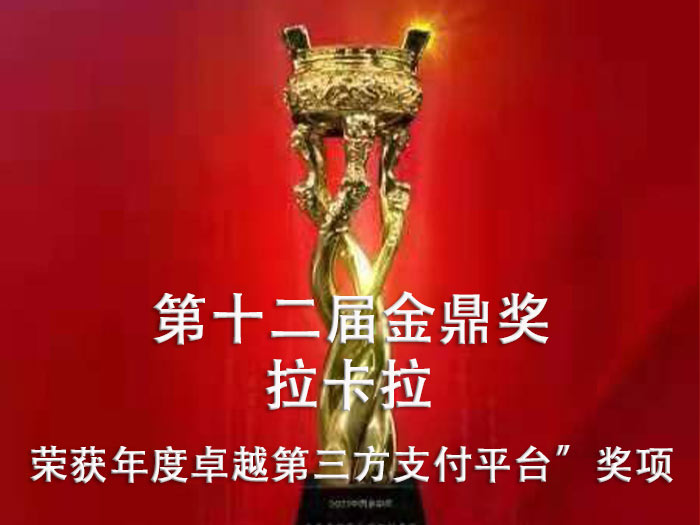 拉卡拉年度卓越第三方支付平台